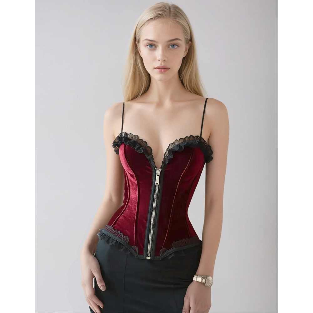Attitude Corsets - Cerise Vollbrust Korsett - Rot